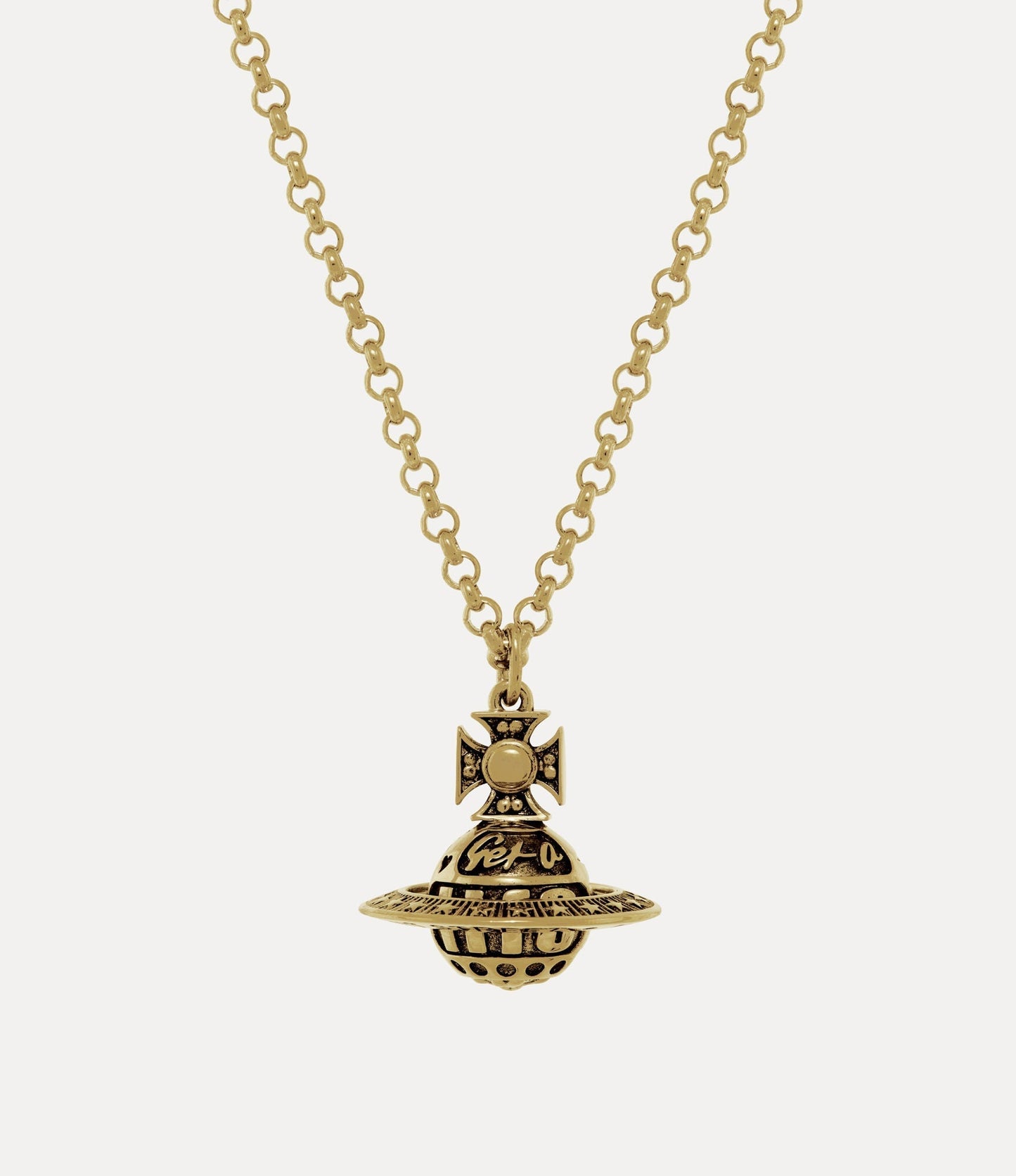 VIVIENNE WESTWOOD Victorine Pendant Necklace Brass(Antique Gold)