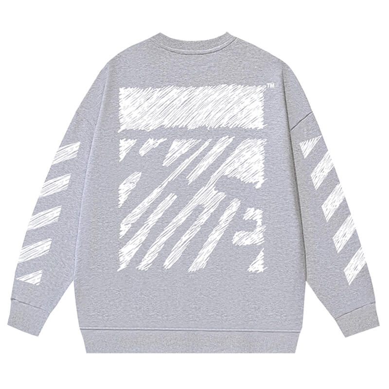 OFF-WHITE SCRIBBLE DIAG BOXY Sweatshirts