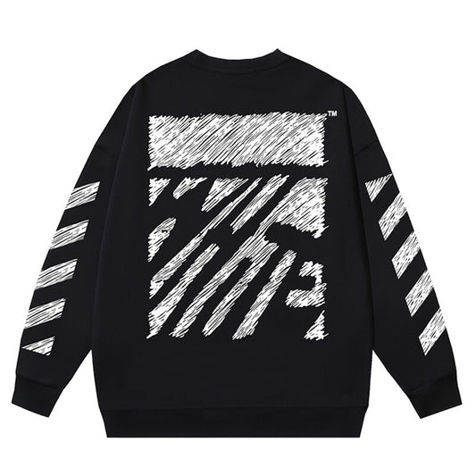 OFF-WHITE SCRIBBLE DIAG BOXY Sweatshirts