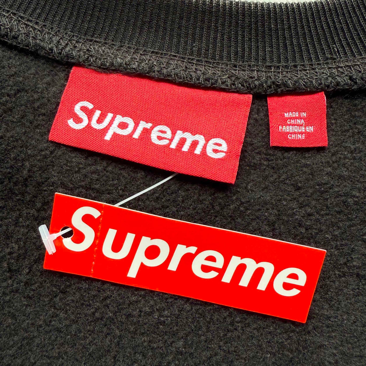 Supreme 25SS Washed Box Logo Crewneck Sweatshirts