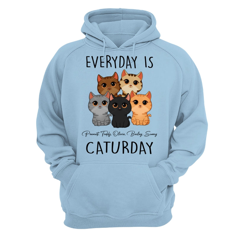 Everyday Is Caturday Cute Cats Vector Personalized Shirt