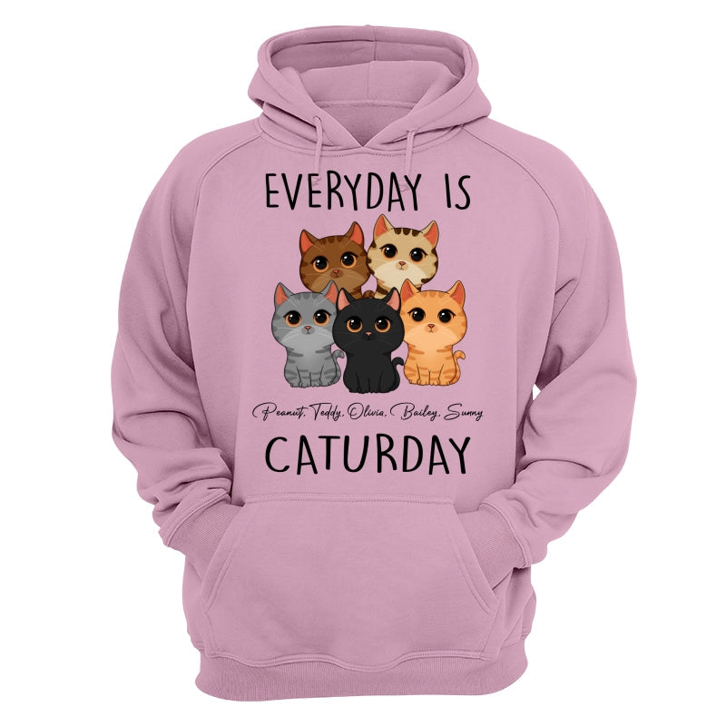 Everyday Is Caturday Cute Cats Vector Personalized Shirt