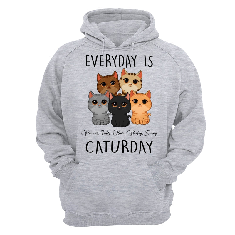 Everyday Is Caturday Cute Cats Vector Personalized Shirt