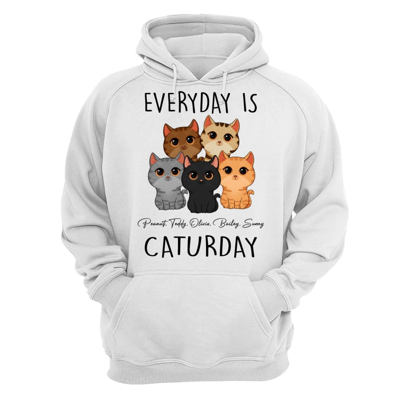 Everyday Is Caturday Cute Cats Vector Personalized Shirt